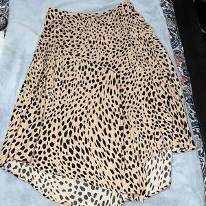 Cheetah print skirt
